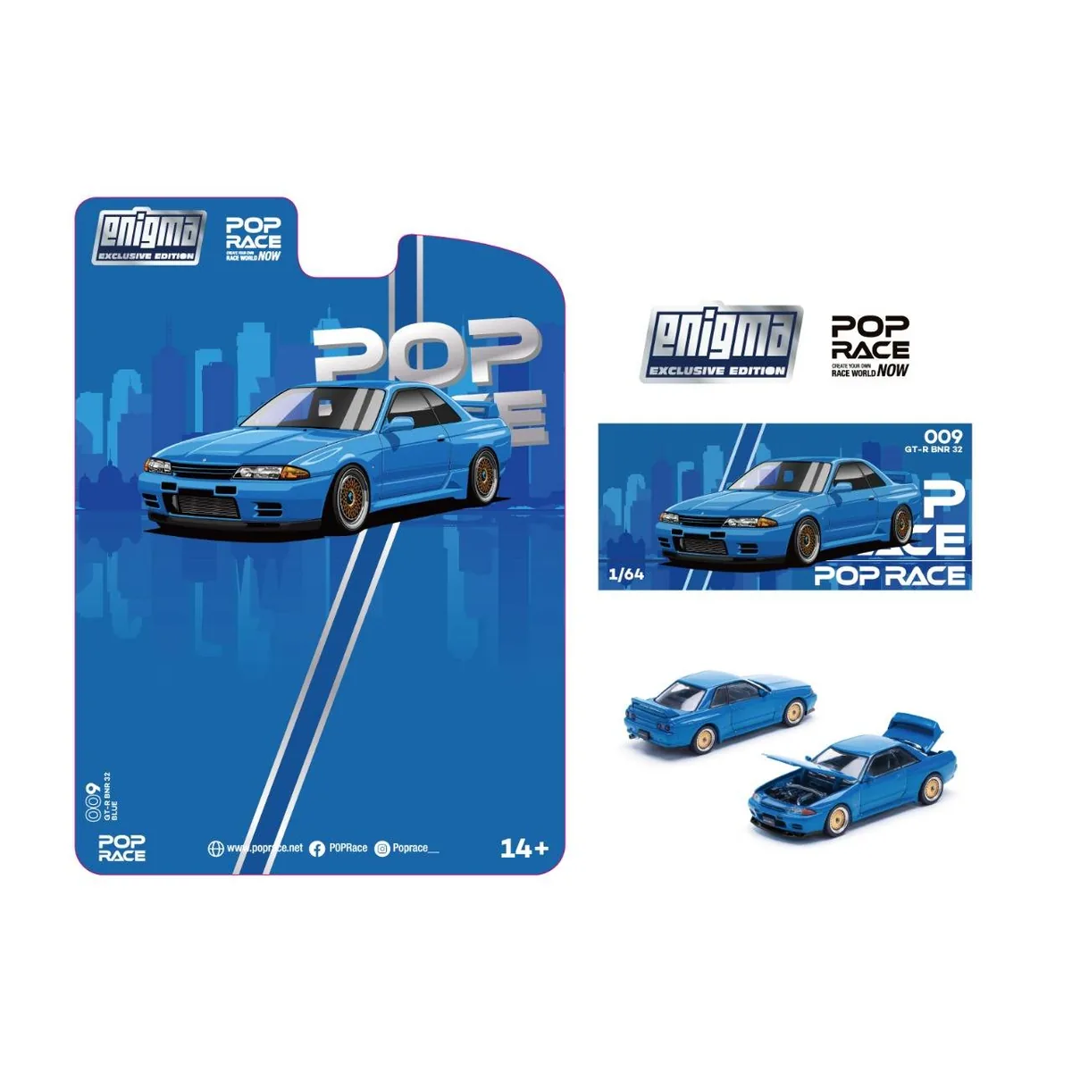 POP RACE POP RACE Nissan Skyline R32 Bayside Blue 海灣藍