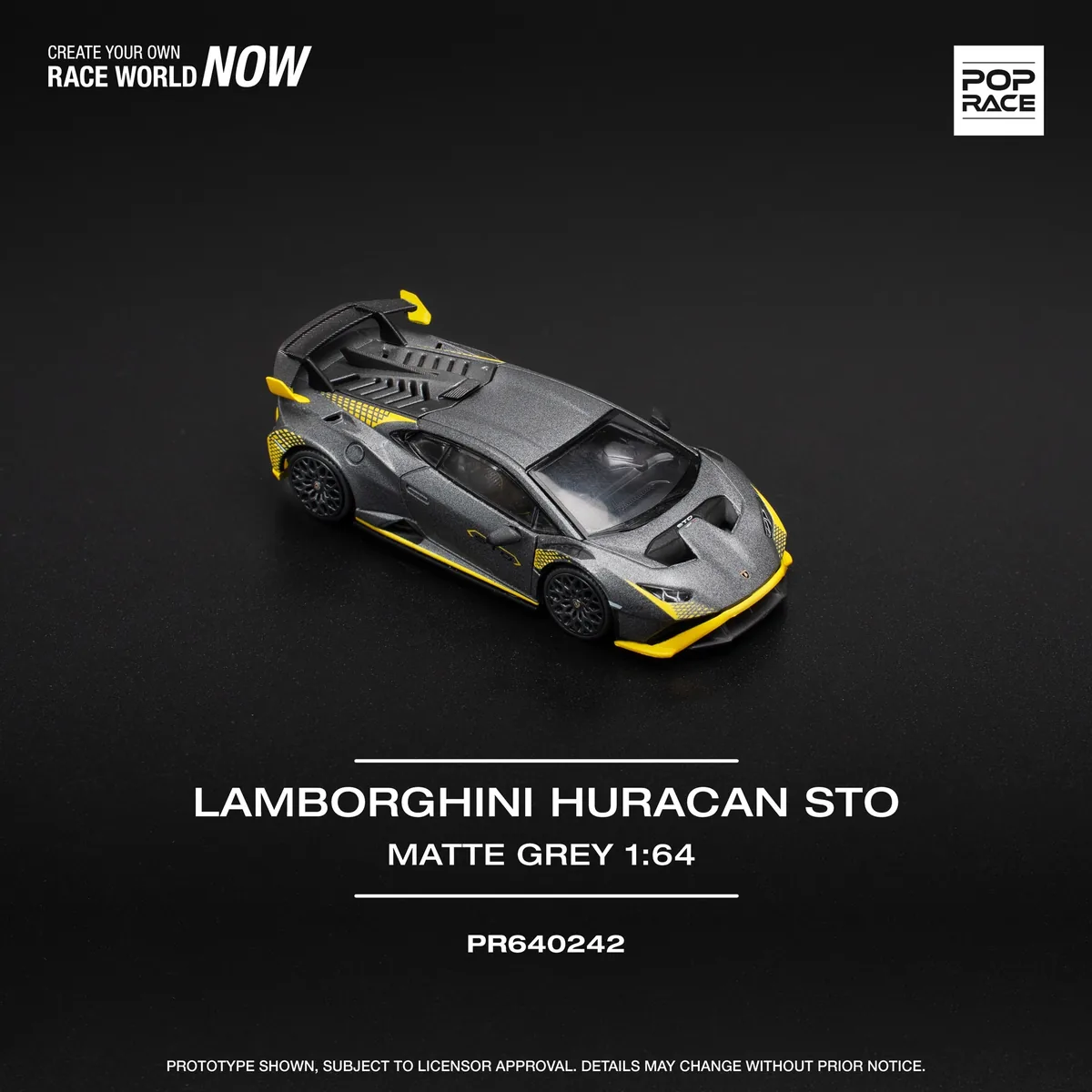 POP RACE POP RACE Lamborghini Huracan STO Matte Grey