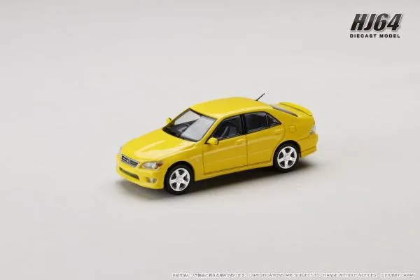 Hobby Japan HJ64 LEXUS IS 200 (E10) 1999 (凌志標、小鴨尾) YELLOW 黃 圖片 2