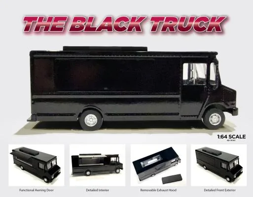 American Diorama American Diorama 1:64 Food Truck series – The Black Truck 圖片 3