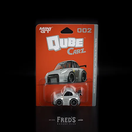QubeCarz MINI GT QubeCarz 002 Nissan GT-R R35 LB★WORKS Type 1 戰鬥灰 圖片 8