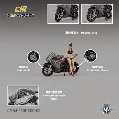 CM MODEL CM Model MV Agusta F3Rosso 金屬灰色 圖片 2
