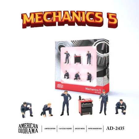 American Diorama American Diorama 1:64 Figure Set: Mechanics 5 圖片 4