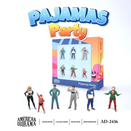 American Diorama American Diorama 1:64 Figure Set: Pajamas Party 圖片 4