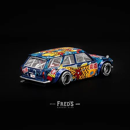 MINI GT × KAIDO HOUSE MINI GT x KAIDO HOUSE KHMG248 Datsun KAIDO 510 Wagon Koi Wagon V1 圖片 2