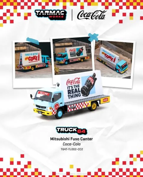 Tarmac Works TARMAC WORKS TRUCK64 Mitsubishi Fuso Canter - Advertisement Truck COCA- COLA 圖片 2