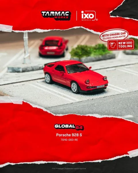 Tarmac Works TARMAC WORKS GLOBAL64 Porsche 928 S Red 圖片 2