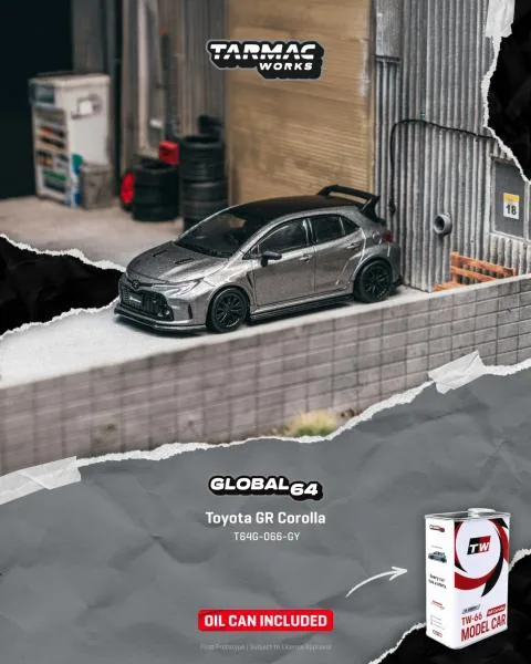 Tarmac Works TARMAC WORKS GLOBAL64 Toyota GR Corolla Grey 圖片 2