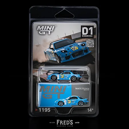 MINI GT MINI GT #1195BL Mazda RX-7 RE-Amemiya 2025 D1GP 吊卡版