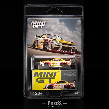MINI GT MINI GT #1204BL Nissan LB-ER34 Super Silhouette SKYLINE Suppaiman Okinawa 吊卡版