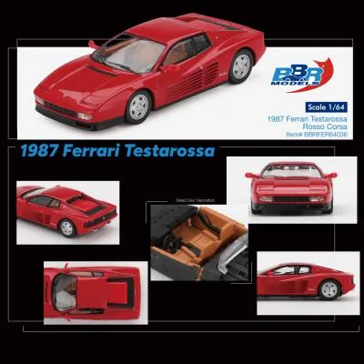 BBR BBR 1/64 1987 Ferrari Testarossa Rosso Corsa 圖片 6