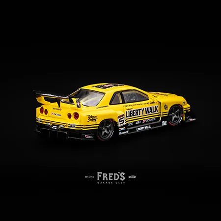 MINI GT MINI GT #1182R Nissan LB-ER34 Super Silhouette SKYLINE Sport Yellow 圖片 2