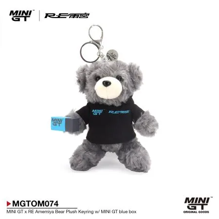 MINI GT MINI GT × RE Amemiya Bear Plush Keyring w/ MINI GT blue box