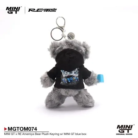 MINI GT MINI GT × RE Amemiya Bear Plush Keyring w/ MINI GT blue box 圖片 2