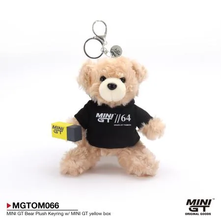 MINI GT MINI GT Bear Plush Keyring w/ MINI GT yellow box