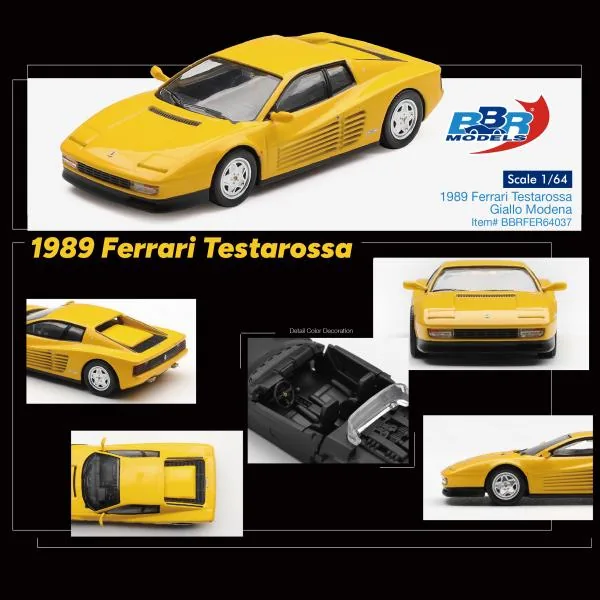 BBR BBR 1/64 1989 Ferrari Testarossa Giallo Modena 圖片 6