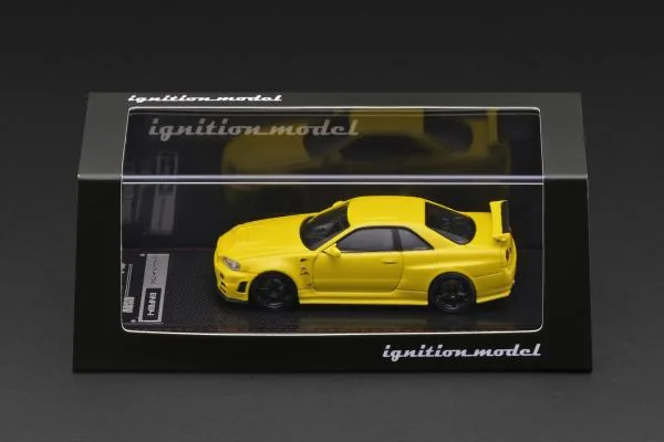 Ignition Model ignition model 1/64 Nissan Skyline GT-R (BNR34) NISMO customized Yellow Metallic 圖片 4