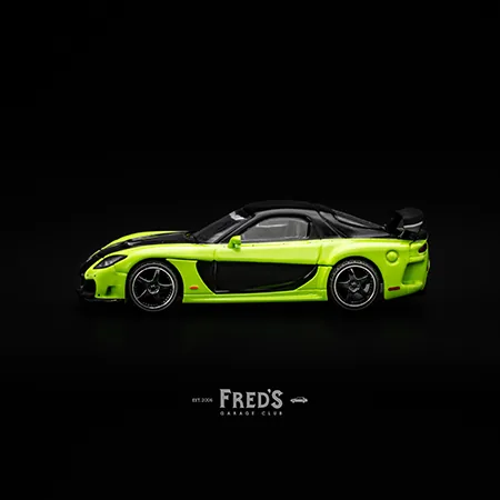 MINI GT MINI GT #1223 Mazda RX-7 VeilSide Fortune7 Green 圖片 3