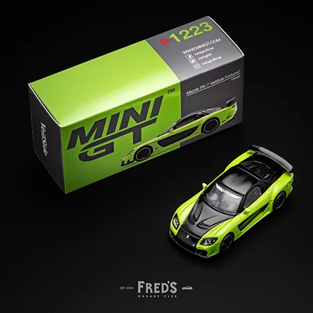 MINI GT MINI GT #1223 Mazda RX-7 VeilSide Fortune7 Green 圖片 4