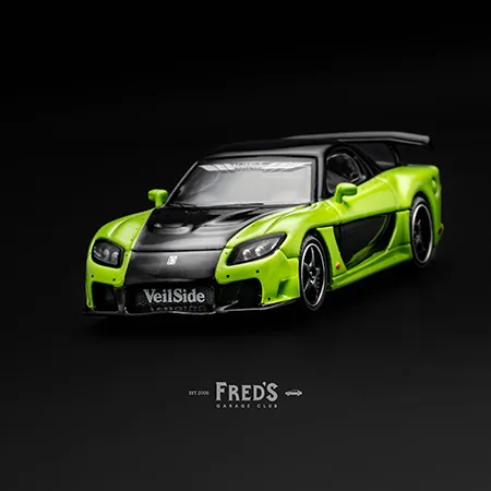 MINI GT MINI GT #1223 Mazda RX-7 VeilSide Fortune7 Green 圖片 5