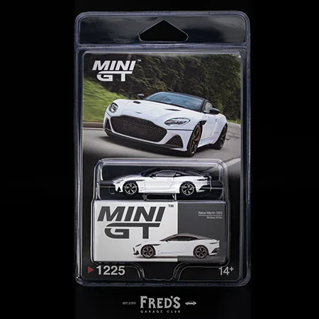 MINI GT MINI GT #1225BL Aston Martin DBS Stratus White 吊卡版