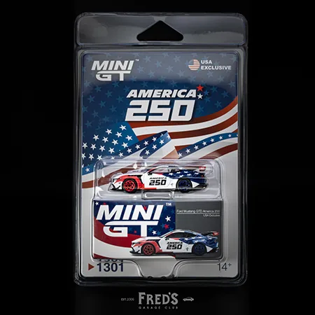MINI GT MINI GT #1301BL Ford Mustang GTD America 250 美國建國250周年紀念 圖片 4