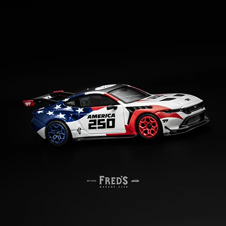 MINI GT MINI GT #1301BL Ford Mustang GTD America 250 美國建國250周年紀念 圖片 5