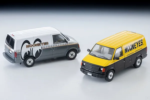 TOMYTEC TLV TOMYTEC TLV 1/64 LVN344b Chevrolet Astro Van (MOONEYES) Yellow/Black