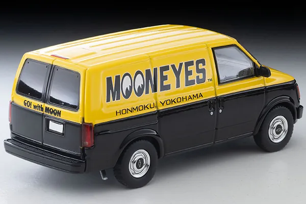TOMYTEC TLV TOMYTEC TLV 1/64 LVN344b Chevrolet Astro Van (MOONEYES) Yellow/Black 圖片 3