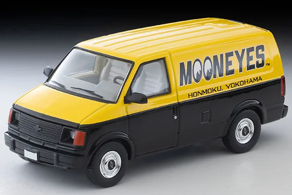 TOMYTEC TLV TOMYTEC TLV 1/64 LVN344b Chevrolet Astro Van (MOONEYES) Yellow/Black 圖片 8
