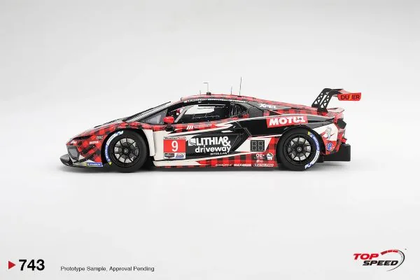 TOP SPEED Top speed TS0743 1/18 Lamborghini Temerario GT3 #9 Pfaff Motorsports 2026 IMSA Sebring 12 Hrs