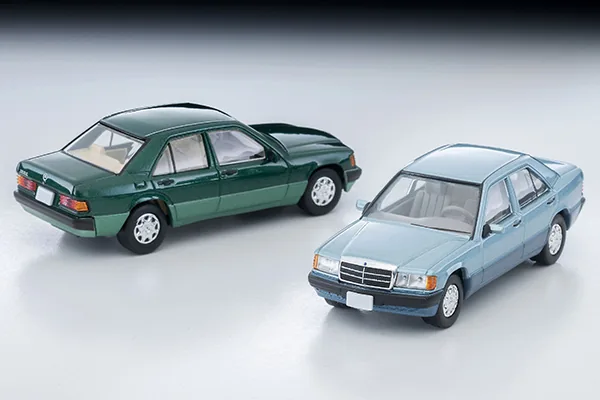 TOMYTEC TLV TOMYTEC TLV 1/64 LVN77d Mercedes-Benz 190 E (Green), 1992 model year