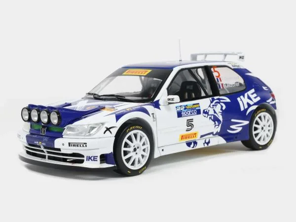 SOLIDO SOLIDO S1808312 1:18 PEUGEOT 306 MAXI WHITE F.DELECOUR / R.ROCHE #5 RALLYLEGEND 2024 圖片 6