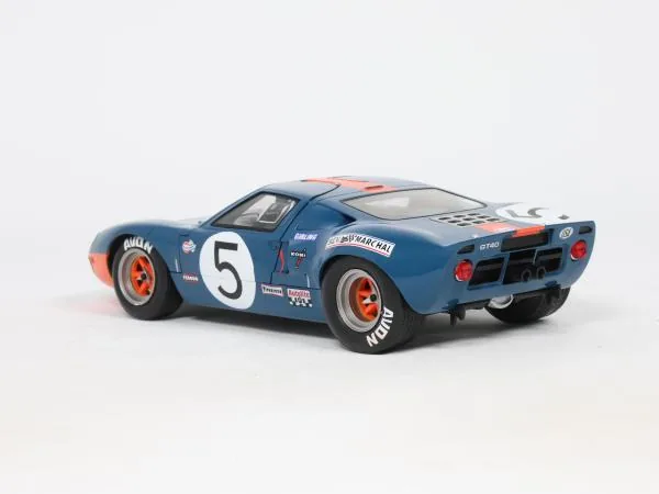 SOLIDO SOLIDO S1803013 1:18 FORD GT40 MK.1 DARK BLUE & ORANGE 1968 圖片 4