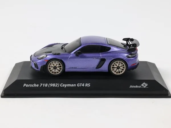 SOLIDO SOLIDO S4318803 1:43 PORSCHE 718 CAYMAN GT4 RS W/WEISSACH PACKAGE VIOLA PURPLE METALLIC 2024