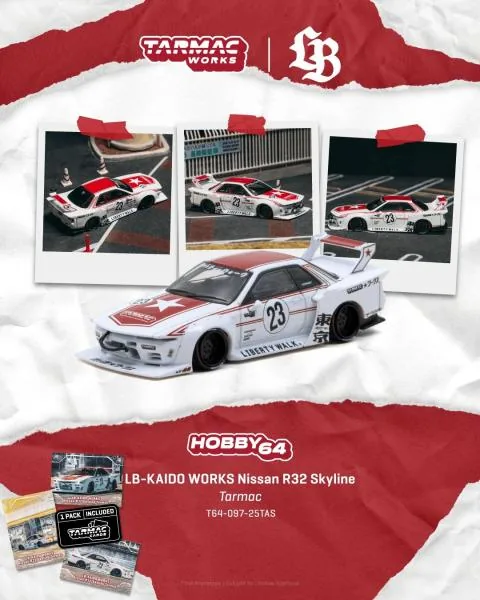 Tarmac Works TARMAC WORKS HOBBY64 LB-KAIDO WORKS Nissan R32 Skyline Tarmac 圖片 3